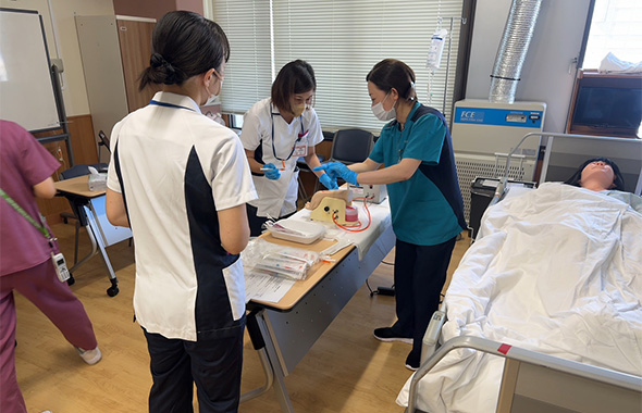 動脈血液ガス分析(実技練習)