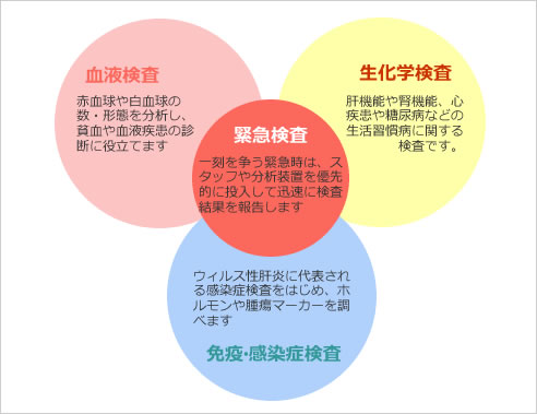 院内では実施していない特殊な検査項目